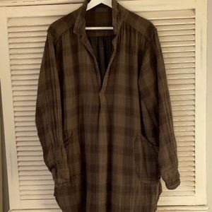 CP Shades Teton - Double Cotton Gauze Plaid Top, L